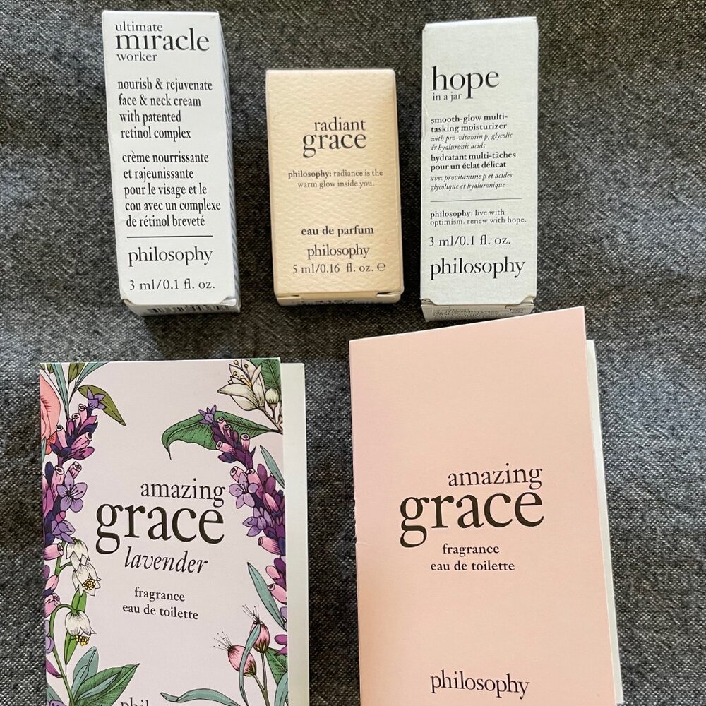 Philosophy Skin Care / Perfume Samples / 5 pcs
